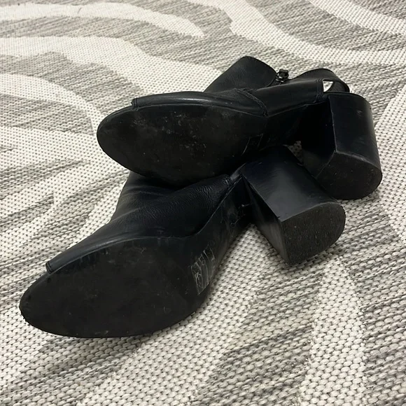 Aldo open toe leather ankle booties - Picture 4 of 5